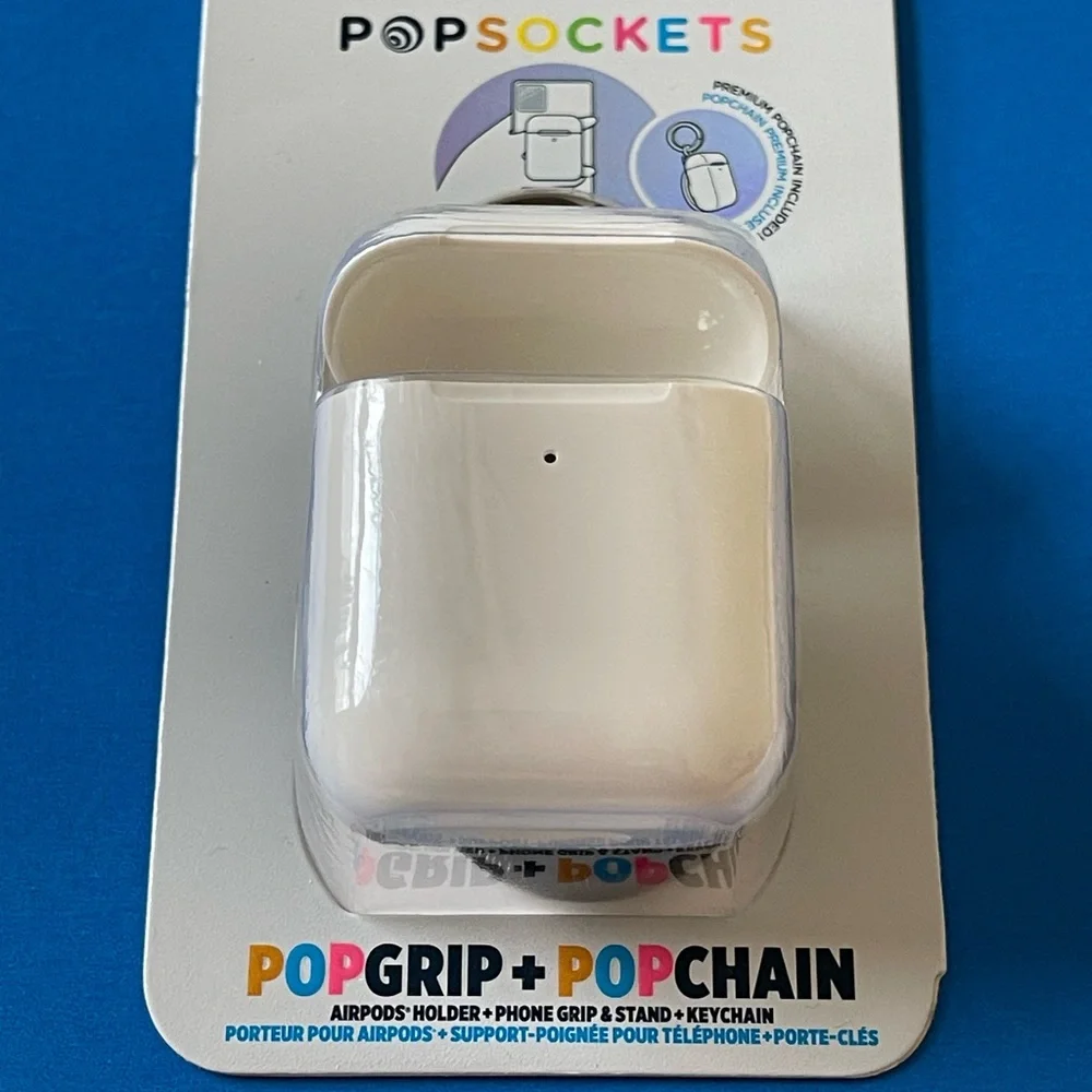 Popsocket - White AirPods PopGrip & Popchain Keychain - Picture 9 of 10
